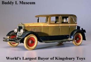 America's #1 buyer of vintage Kingsbury toy cars and Kingsbury toy trucks. Buddy L Museum offering free KIngsbury toy appraisals