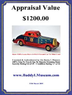 Lous Marx Tin Toys Wanted. Buddy L Museum world's largest buyer of old tin toys including Marx, Yonezawa, Alps, Linemar, Gunterhmann and more. Free Toy Appraisals