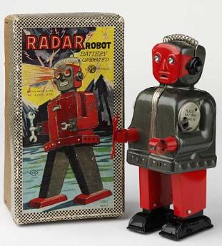 toy robots buddy l trucks tiffany lamps tin toys, alsp japan tin toy robots for sale, antique buddy l trains for sale, japan battery operated tin toy robots photos,  free antique toy appraisals